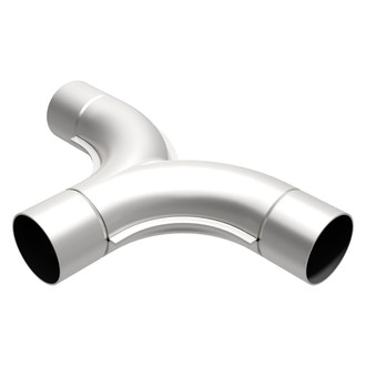 MagnaFlow® - Stainless Steel 90 Degree Stamped T-Pipe Transition (2.5" Inlet, 2.5" Outlet, 8" Overall Length)