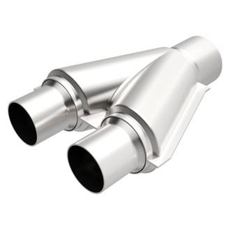 MagnaFlow® - Stainless Steel Stamped Y-Pipe Transition (2.5" Inlet, 2.5" Outlet, 10" Overall Length)