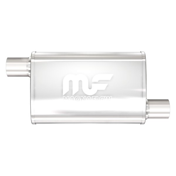 MagnaFlow® - Stainless Steel Oval Bi-Direction Satin Gray Exhaust Muffler