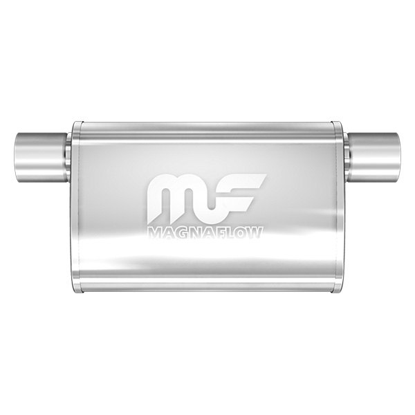 MagnaFlow® - Stainless Steel Oval Bi-Direction Satin Gray Exhaust Muffler