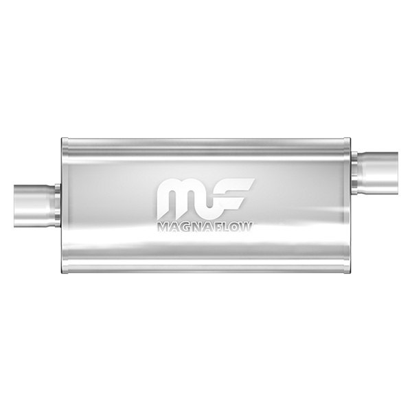 MagnaFlow® - Stainless Steel Oval Bi-Direction Satin Gray Exhaust Muffler