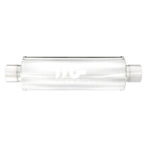 MagnaFlow® - Stainless Steel Round Chamber Bi-Direction Silver Exhaust Muffler