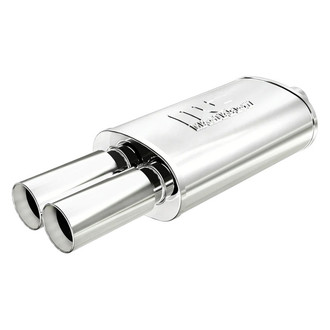 MagnaFlow® - Street Series Stainless Steel Oval Silver Exhaust Muffler