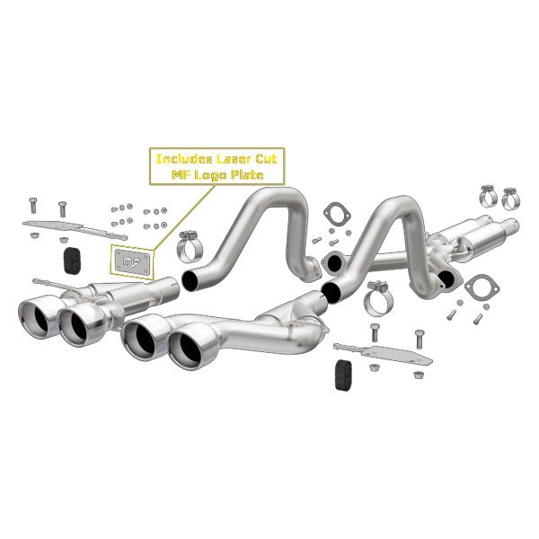 MagnaFlow® - Competition Series™ Stainless Steel Cat-Back Exhaust System, Chevy Corvette
