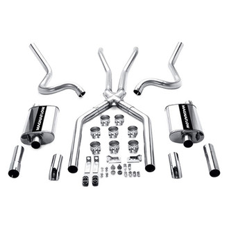 MagnaFlow® - Street Series™ Stainless Steel Crossmember-Back Exhaust System with Split Rear Exit