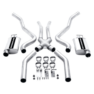 MagnaFlow® - Street Series™ Stainless Steel Crossmember-Back Exhaust System with Split Rear Exit