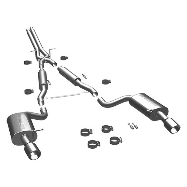 MagnaFlow® - Touring Series™ Stainless Steel Cat-Back Exhaust System, Audi A6