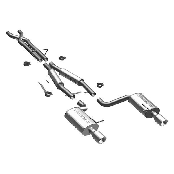 MagnaFlow® - Touring Series™ Stainless Steel Cat-Back Exhaust System, Audi S4