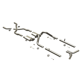 MagnaFlow® - Street Series™ Stainless Steel Crossmember-Back Exhaust System with Split Rear/Side Exit