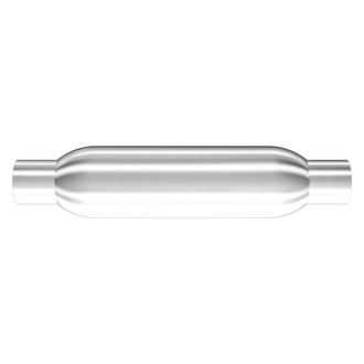 MagnaFlow® - Glass Pack Series Aluminized Steel Round Small Size Gray Exhaust Muffler (1.75" Center ID, 1.75" Center OD, 12" Length)