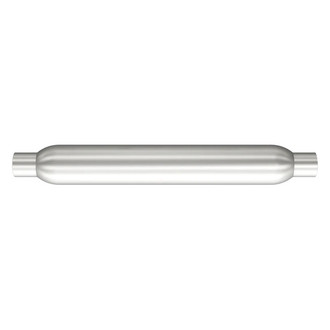 MagnaFlow® - Glass Pack Series Aluminized Steel Round Small Size Gray Exhaust Muffler (3" Center ID, 3" Center OD, 18" Length)