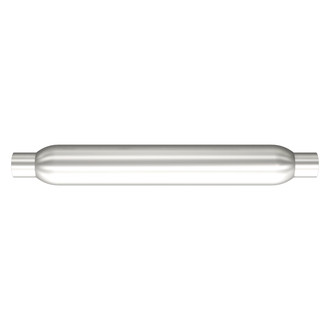 MagnaFlow® - Glass Pack Series Aluminized Steel Round Small Size Gray Exhaust Muffler (2" Center ID, 2" Center OD, 22" Length)