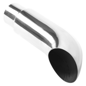 MagnaFlow® - Diesel Stainless Steel Turndown Weld-On Single-Wall Polished Exhaust Tip (4" Inlet, 5" Outlet, 20" Length)