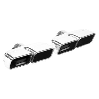 MagnaFlow® - Stainless Steel American Muscle Rectangular Rolled Edge Clamp-On Dual Polished Exhaust Tips (2.75" Inlet, 5" Length)