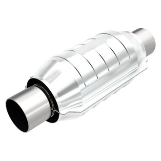 MagnaFlow® - OEM Grade Heatshield Covered Universal Fit Round Body Catalytic Converter (2" ID, 2" OD, 9" Length)