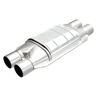 MagnaFlow® - Standard Heatshield Covered Universal Fit Oval Body Catalytic Converter (2" ID, 2" OD, 13.375" Length)
