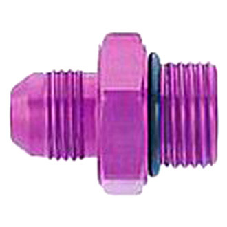 MagnaFuel® - Purple Aluminum -AN Flare-to-Straight Adapter