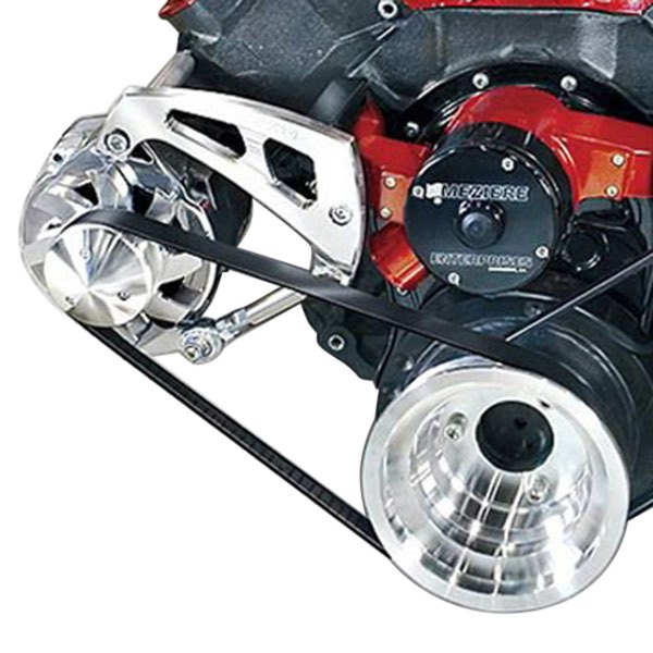March Performance® - Ultra™ Alternator Serpentine Pulley & Bracket Kit with Electric Water Pump
