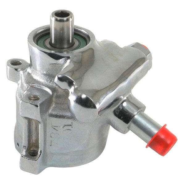 March Performance® - Chrome Power Steering Pump