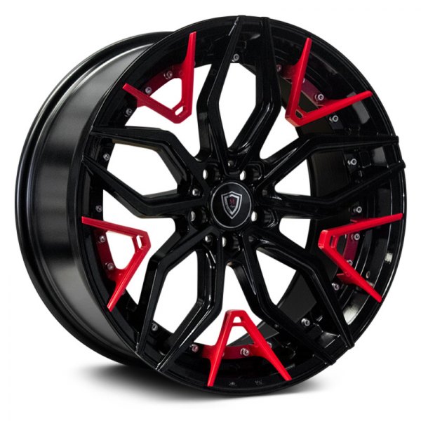 MARQUEE LUXURY® - M3371 Gloss Black with Red Inserts