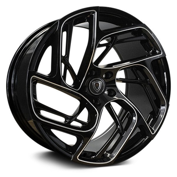 MARQUEE LUXURY® - M1002 Gloss Black with Milled Accents