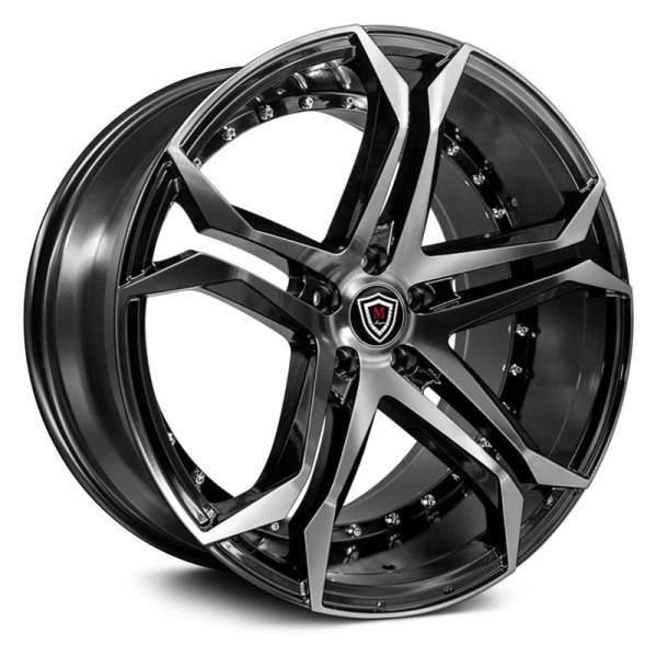 MARQUEE LUXURY® - M3284 Black with Smoke Machined Face