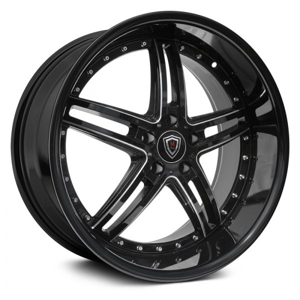 MARQUEE LUXURY® - M5329 Gloss Black with Milled Accents