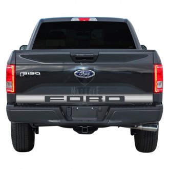 Tyger Auto Made in USA Compatible with 2018-2020 Ford F-150 Chrome Stainless Steel Mid Tailgate Trim with Angles 3.5 Wide 1PC 