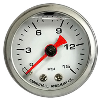 Marshall Instruments® - Mechanical Pressure Gauge, 15 PSI