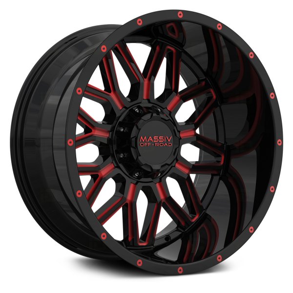MASSIV OFF-ROAD® - OR1 Black with Red Milled Accents