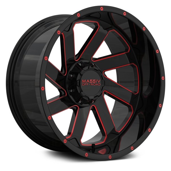 MASSIV OFF-ROAD® - OR4 Black with Red Milled Accents