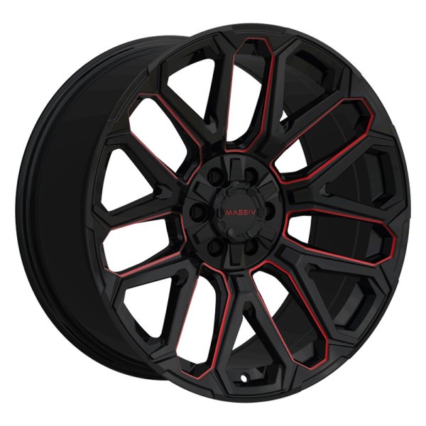 MASSIV OFF-ROAD® - OR5 Black with Red Milled Accents