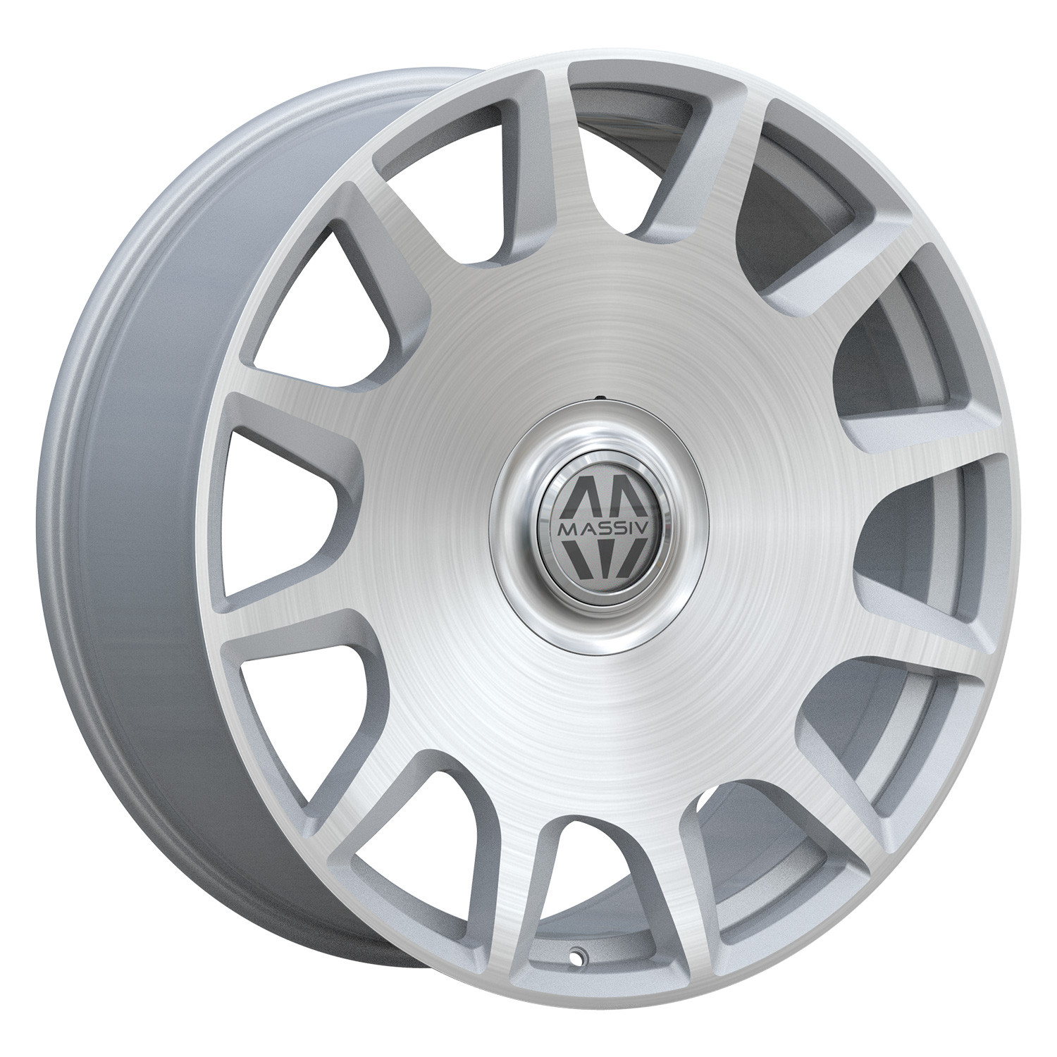 MASSIV® 927 Wheels - Silver with Brushed Face Rims