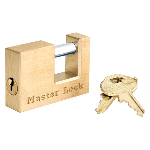 Master Lock® - Solid Brass Coupler Latch Lock