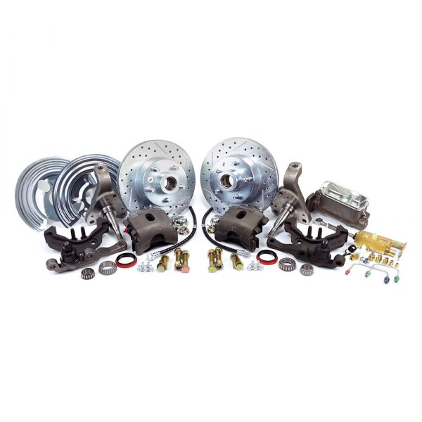  Master Power Brakes® - Legend Series Drilled and Slotted Front Brake Conversion Kit