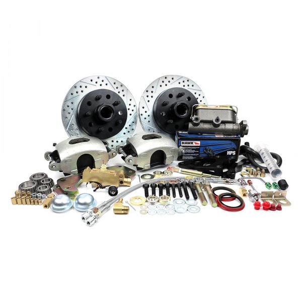  Master Power Brakes® - Legend Series Drilled and Slotted Front Brake Conversion Kit