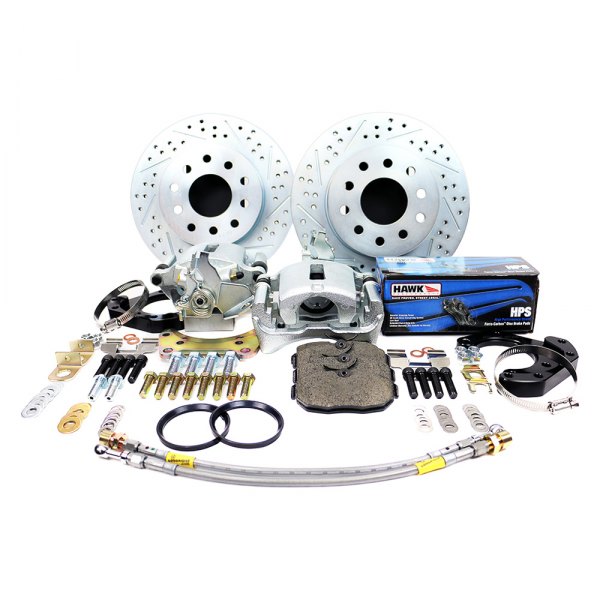  Master Power Brakes® - Legend Series Drilled and Slotted Rear Brake Conversion Kit