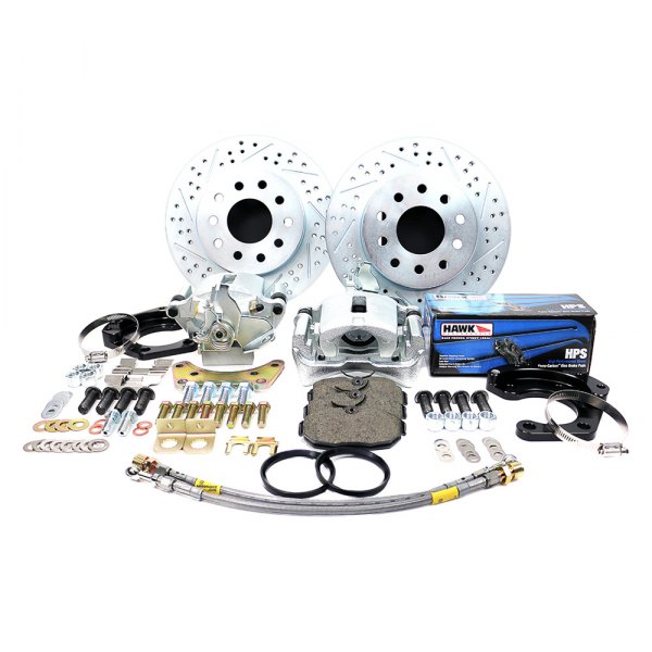  Master Power Brakes® - Legend Series Drilled and Slotted Rear Brake Conversion Kit