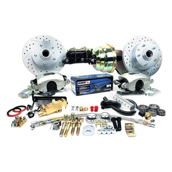  Master Power Brakes® - Legend Series Drilled and Slotted Front Brake Conversion Kit