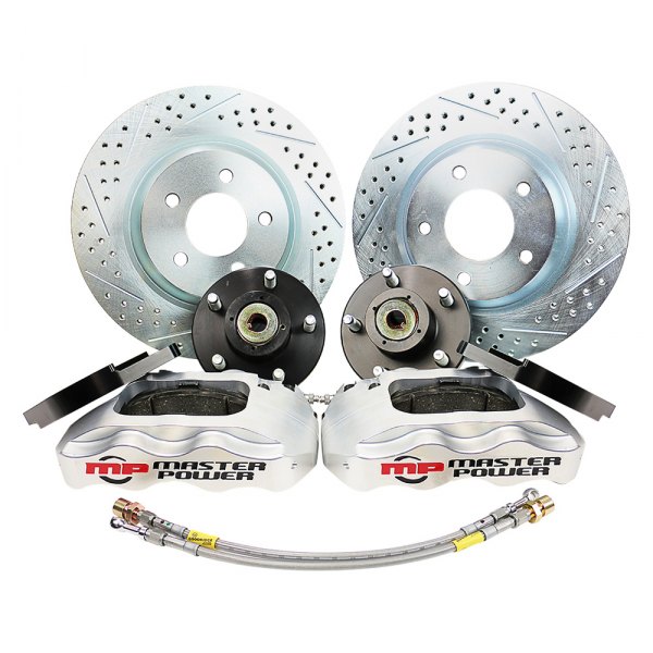  Master Power Brakes® - Pro Driver Drilled and Slotted Front Brake Conversion Kit