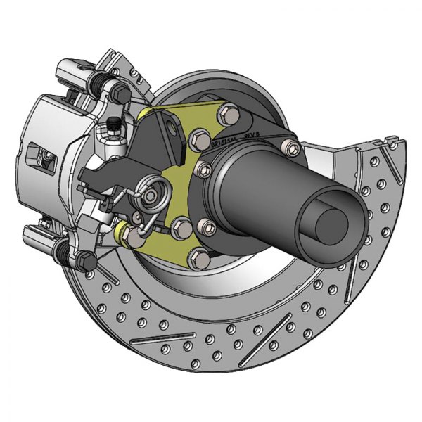  Master Power Brakes® - Legend Series HP Plus Drilled and Slotted Rear Brake Conversion Kit