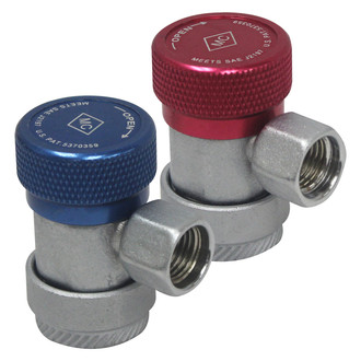 Mastercool® - 1/4" FL-M x 13 mm Blue R-134a Low Side Manual Coupler