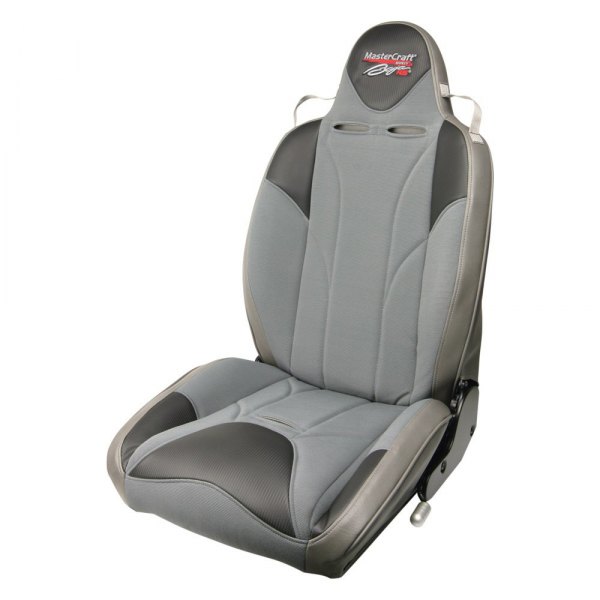 MasterCraft Safety® - Baja RS™ Premium Reclining Suspension Seat, Smoke with Gray Center & Gray Side Panels, Passenger Side