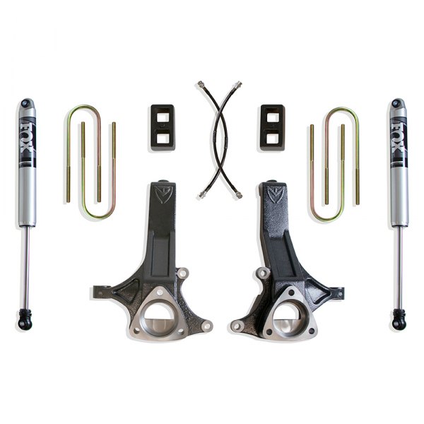 Maxtrac Suspension® K882145F 4.5" x 2" Front and Rear Suspension Lift Kit