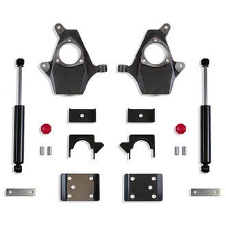 MaxTrac Suspension® - 3" x 5" Front and Rear Lowering Kit with Spindles