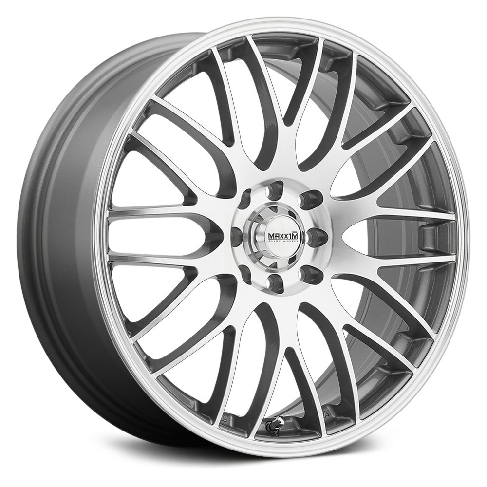 MAXXIM® MAZE Wheels - Silver with Machined Face Rims