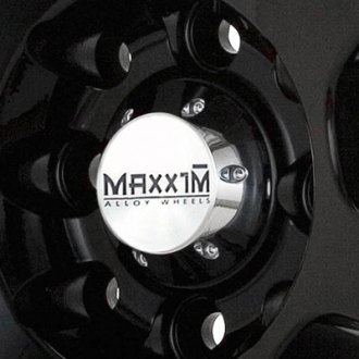 MAXXIM® - KNIGHT Gloss Black with Machined Lip on Car