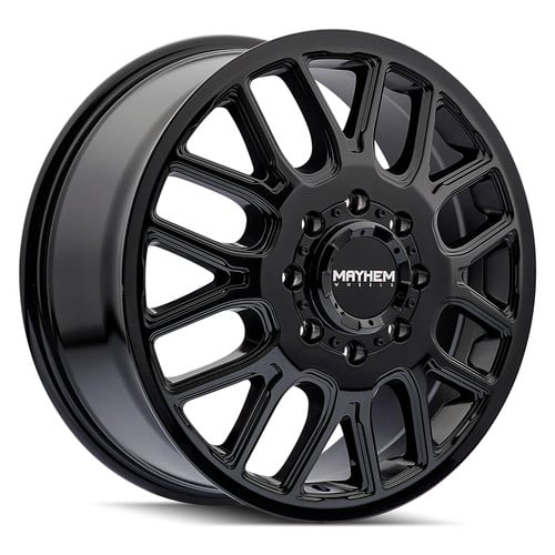 a231-3ケーシー・ケイン/マーク・マーティン/デイル・アーンハートJr #5 MAYHEM® 8107 COGENT DUALLY Wheels - Gloss Black Rims