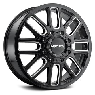 MAYHEM® - 8107 COGENT DUALLY Gloss Black with Milled Spokes