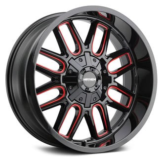 MAYHEM® - 8107 COGENT Black with Prism Red Accents